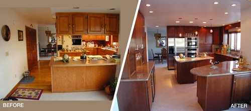 Modern kitchen after renovation with improved layout and finishes