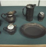 Household items and kitchenware affected by damage or restoration process